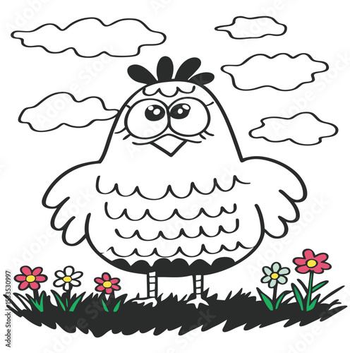 hen vector