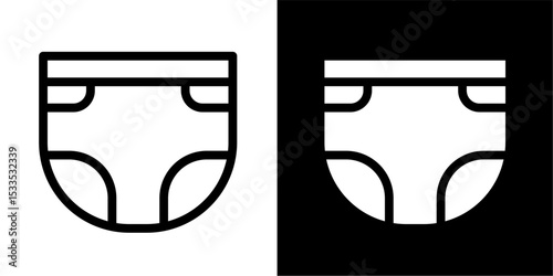 Baby Diaper / Nappy Icon: Infant Care & Hygiene