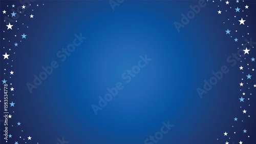 Blue Starry Background with Glowing Center for Patriotic and Independence Themes