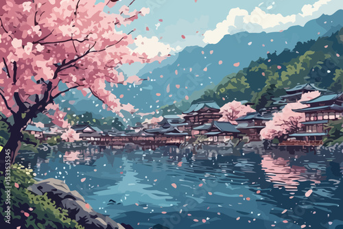 The Beauty of Sakura Season in a Hidden Japanese Village
