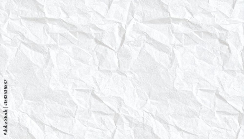 Obraz premium Wrinkled White Paper Texture