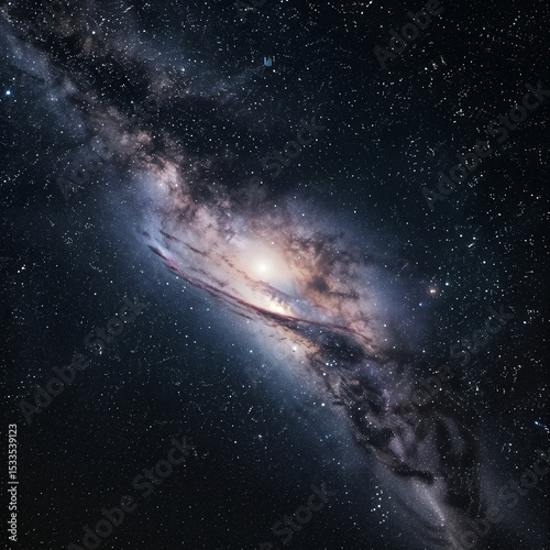 Stunning Milky Way Galaxy Night Sky