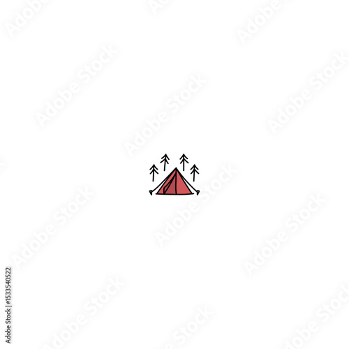Free Download Illustration drawing style of camping icons collection - GFXLoad