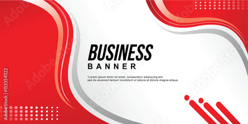 Red Wavy Abstract Background for Business Website and Promotional Banner Design
