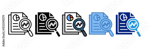 Market Research Icon Element For Design