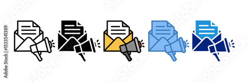 Email Marketing Icon Element For Design