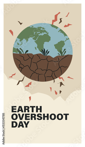 Earth Overshoot Day Illustration Set-01
