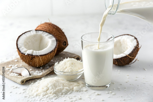 Homemade Coconut Milk - A Plant Based And Lactose Free Beverage 