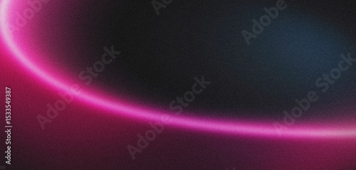 Neon Pink Arc on Dark Background