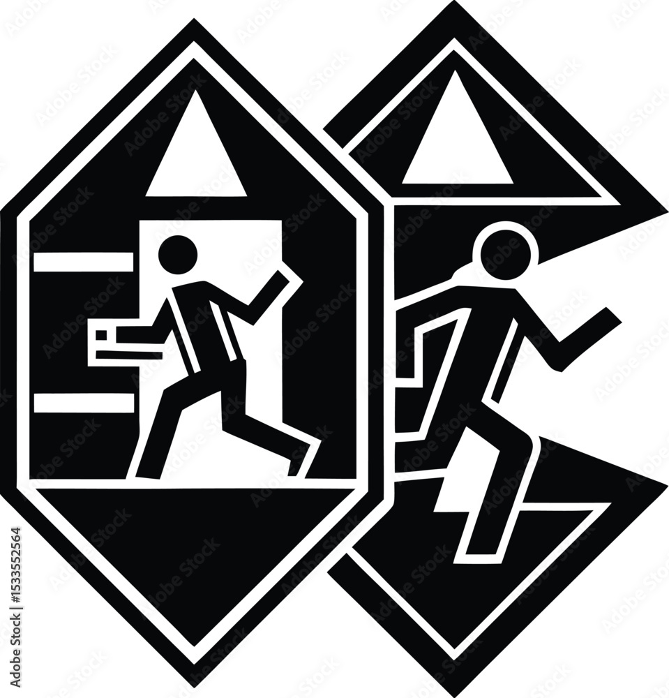 Adobe Illustrator Artwork fire exit icon, direction of movement in case of fire, evacuation stairs, arrow down, thin line symbol - editable stroke vector illustration
Adobe Illustrator Artwork fire exit icon, direction of movement in case of fire, evacuation stairs, arrow down, thin line symbol - editable stroke vector illustration