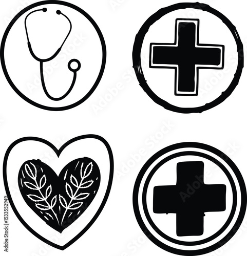 Medical immunization art logo of silhouette , concept, coronavirus, black color, web, art, white