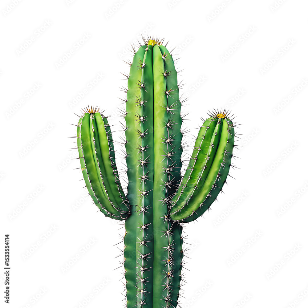 Naklejka premium cactus isolated on white