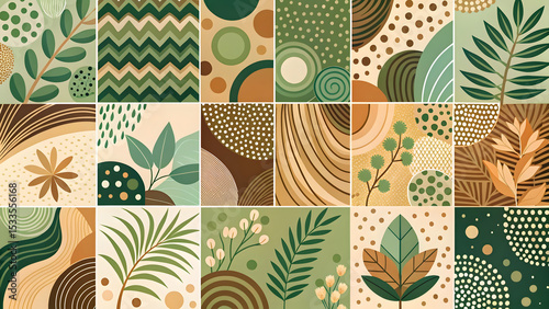 seamless pattern with leaves