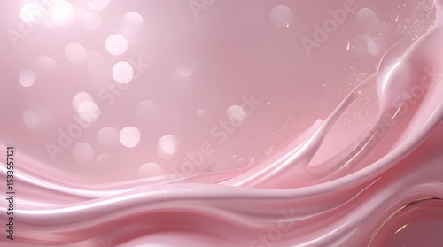 High resolution soft pink background with subtle color gradient, elegant pastel texture, minimalist and clean design, abstract light bokeh and subtle shimmery highlights, luxurious feel,
