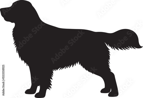 GOLDEN RETRIEVER DOG SILHOUETTE