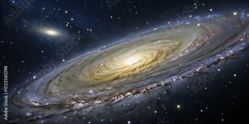 Beautiful Galaxy in Space – Fantasy Sci-Fi Background for Design