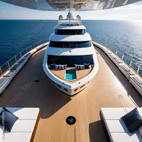 Deck on a Mega Yacht
