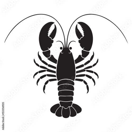 vector illustration of a lobster. illustration eps 10