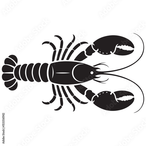 vector illustration of a lobster. illustration eps 10