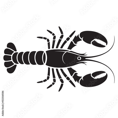 vector illustration of a lobster. illustration eps 10