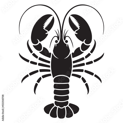 vector illustration of a lobster. illustration eps 10