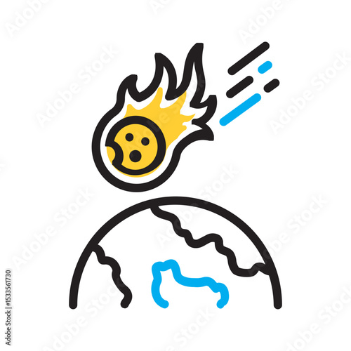 Vector multi color icon for Meteor