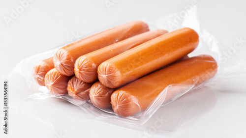 Packaged hot dogs cut and arranged for children meal