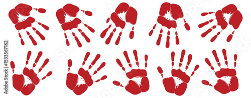 Bloody Handprints Collection Horror Halloween Design