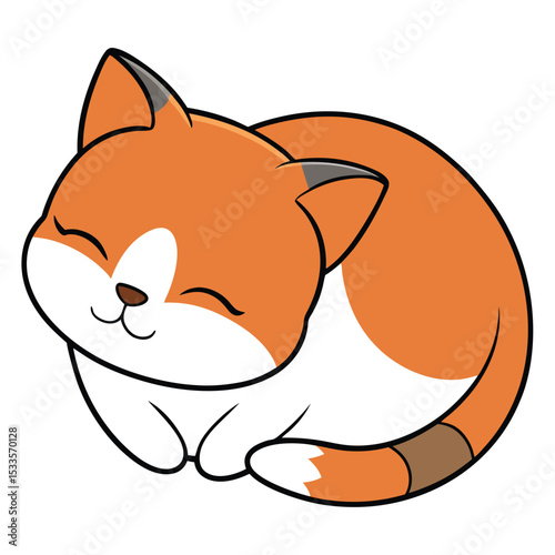 a Munchkin cat with short legs sleeps tucked in, showing its unique build and peaceful rest.