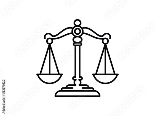 scales of justice and law