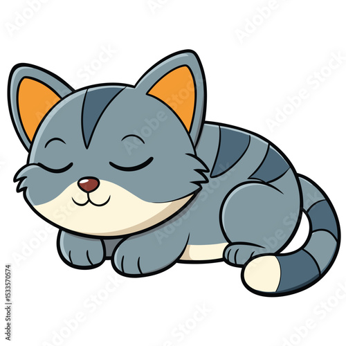 a Pixie-Bob cat with a bobbed tail sleeps soundly, showing its peaceful rest and unique features.