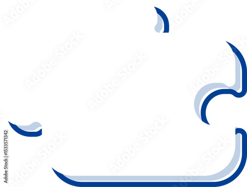 Style Speech Puzzle Quotes Illustration. Communication Icon Concept Isolated
