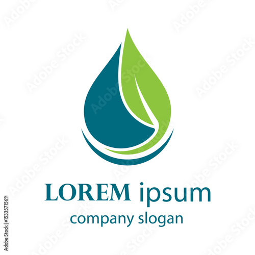 refreshing eco friendly water logo design