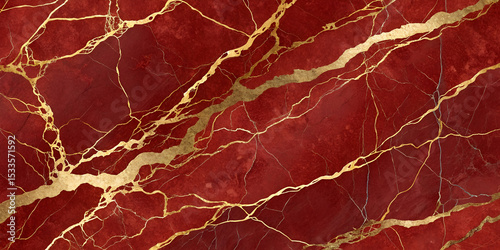 Artistic red marble with metallic gold accents, ideal for premium wallpapers, fashion prints, or interior stone decor.