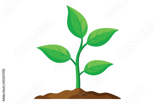 Vibrant Green Sprout Growth, Nature, and New Beginnings