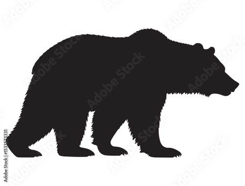 GRIZZLY BEAR SILHOUETTE