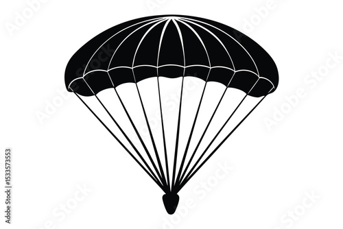 Parachute Design Safety and Adventure Equipment Illustration