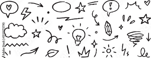  Business icons set white background
