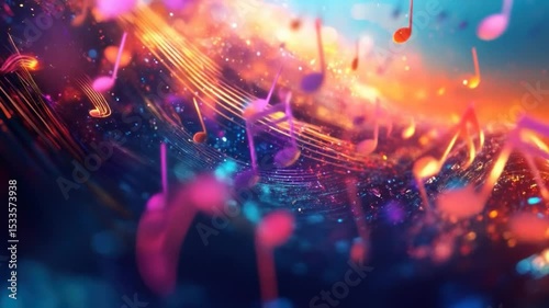 Symphony of Colors: An Abstract Musical Dreamscape