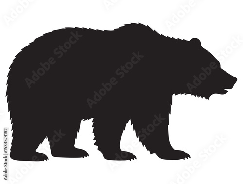 GRIZZLY BEAR SILHOUETTE