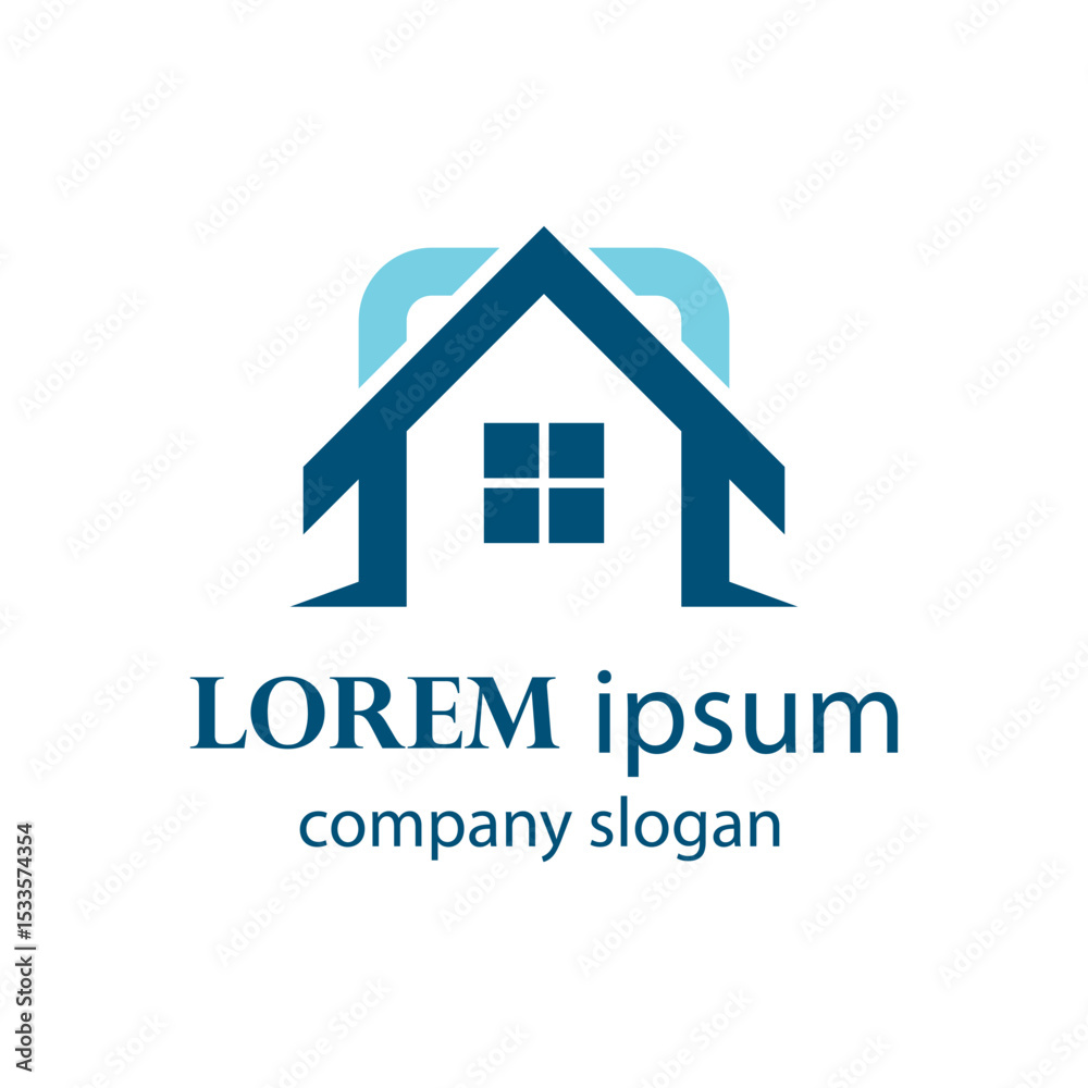 Fototapeta premium simple and elegant housing logo design