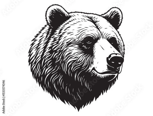 GRIZZLY BEAR SILHOUETTE