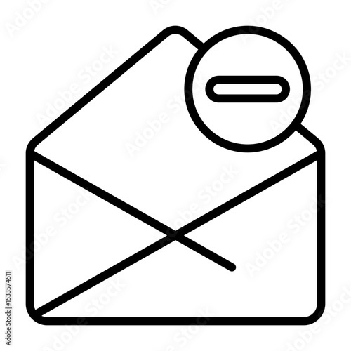 Unsubscribe Mail Icon