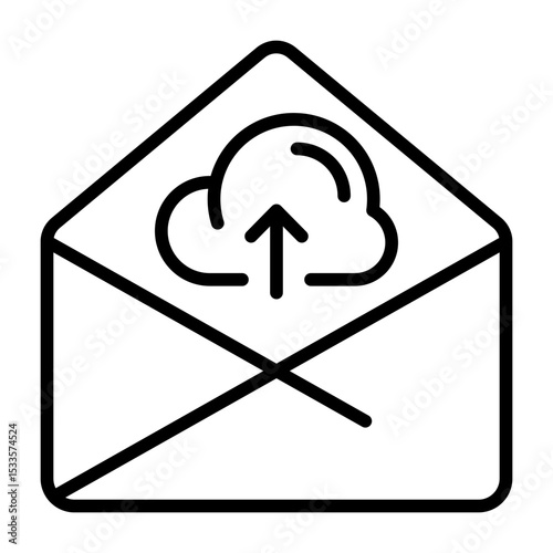 Mail Cloud Storage Icon