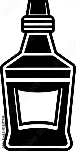 vector illustration of a mouthwash on a white background