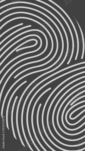 Wallpaper Mural Abstract fingerprint design with repeating curved lines on a transparent background Torontodigital.ca