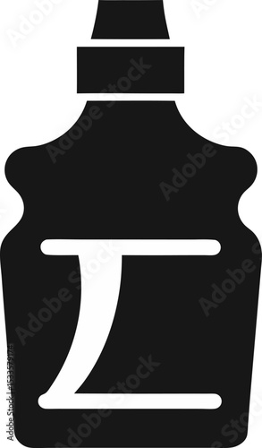 vector illustration of a mouthwash on a white background