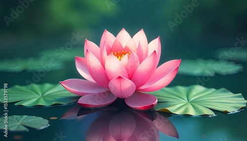 pink water lily