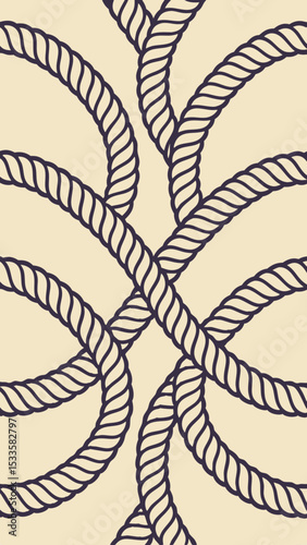 Intertwined rope pattern design seamlessly repeating suitable for various design projects