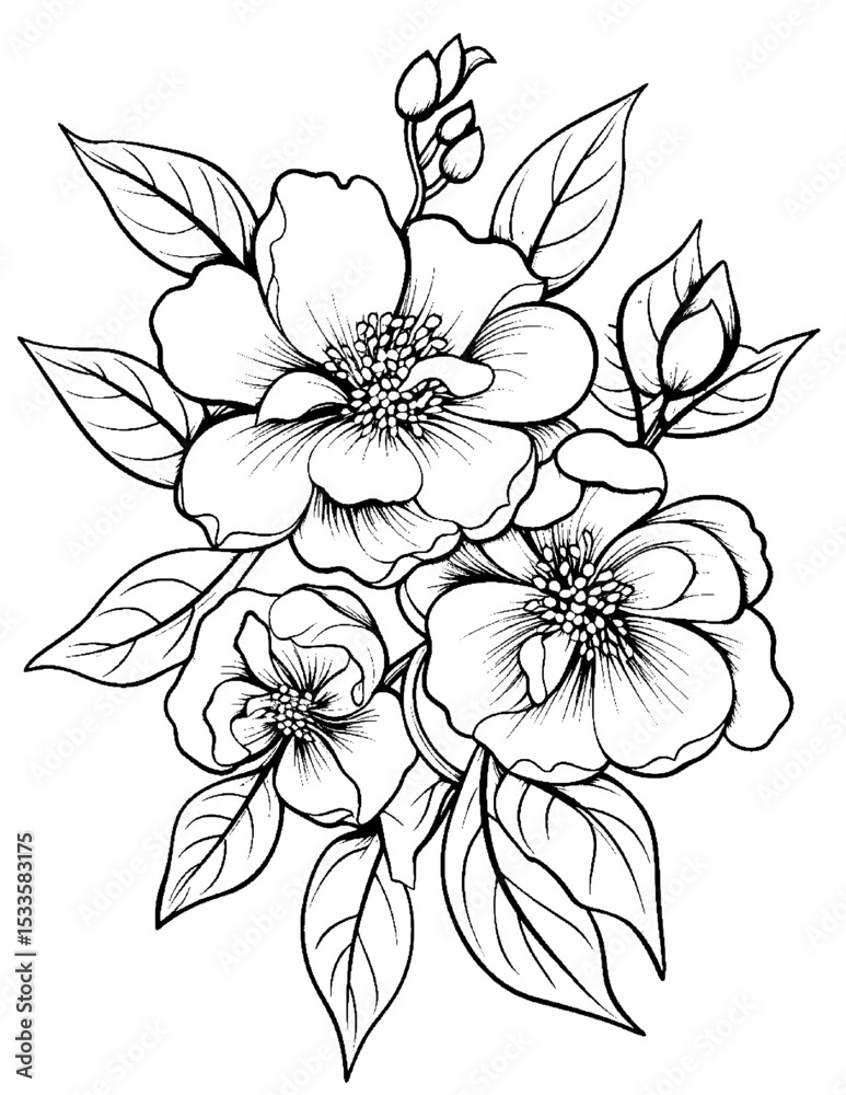 Fototapeta premium Black and white color pages